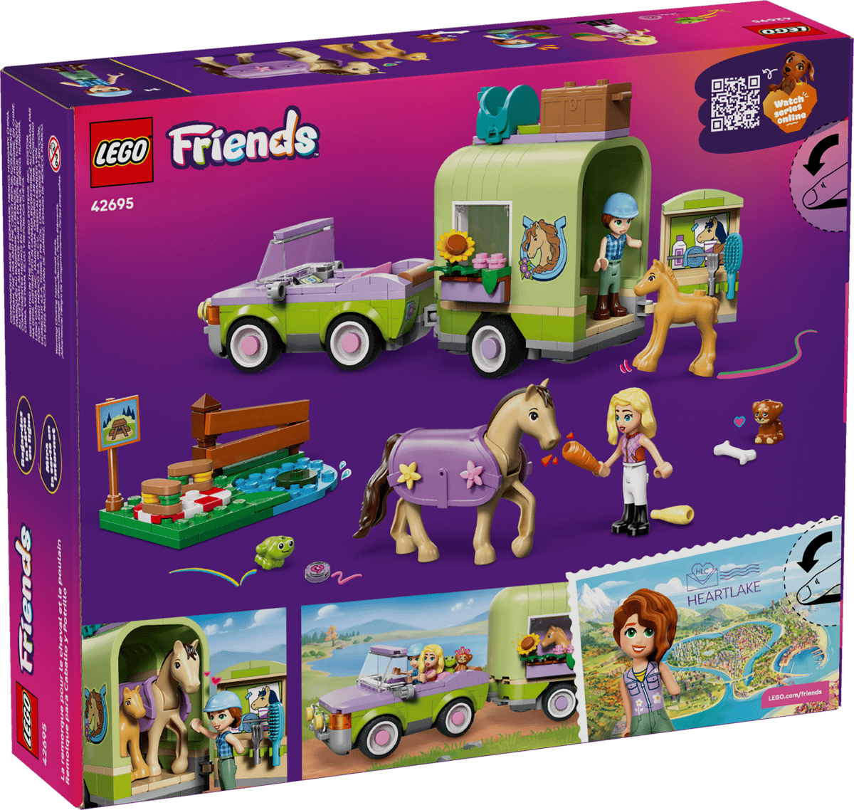 42695 Horse & Baby Foal Trailer