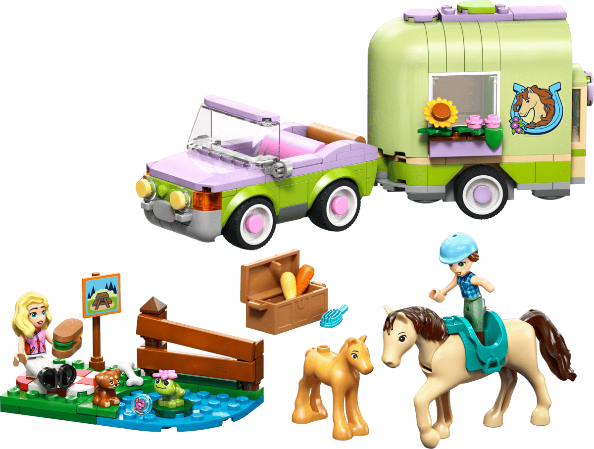 42695 Horse & Baby Foal Trailer