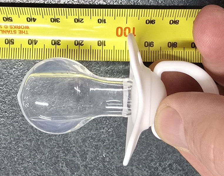 Sensorchew - Adult size SIlicone Pacifier - White