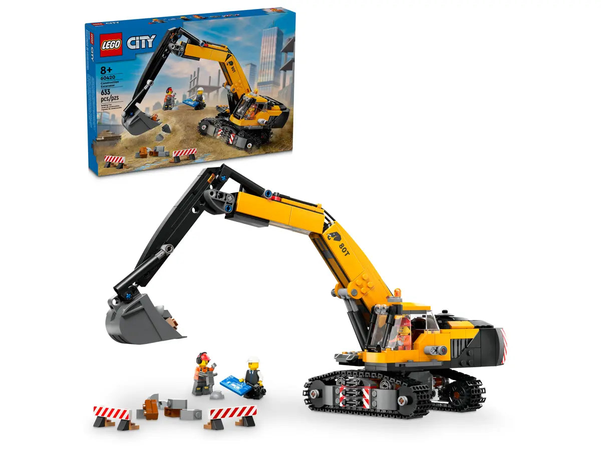 LEGO 60420 Yellow Construction Excavator