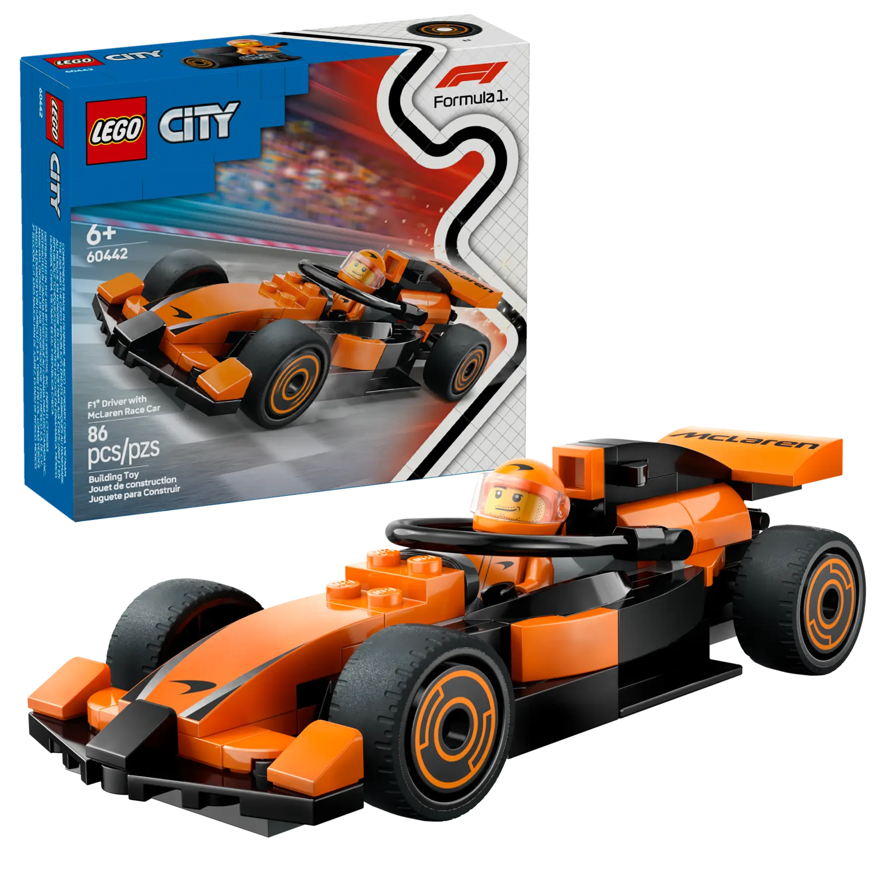 60442 F1 Driver with McLaren Race Car