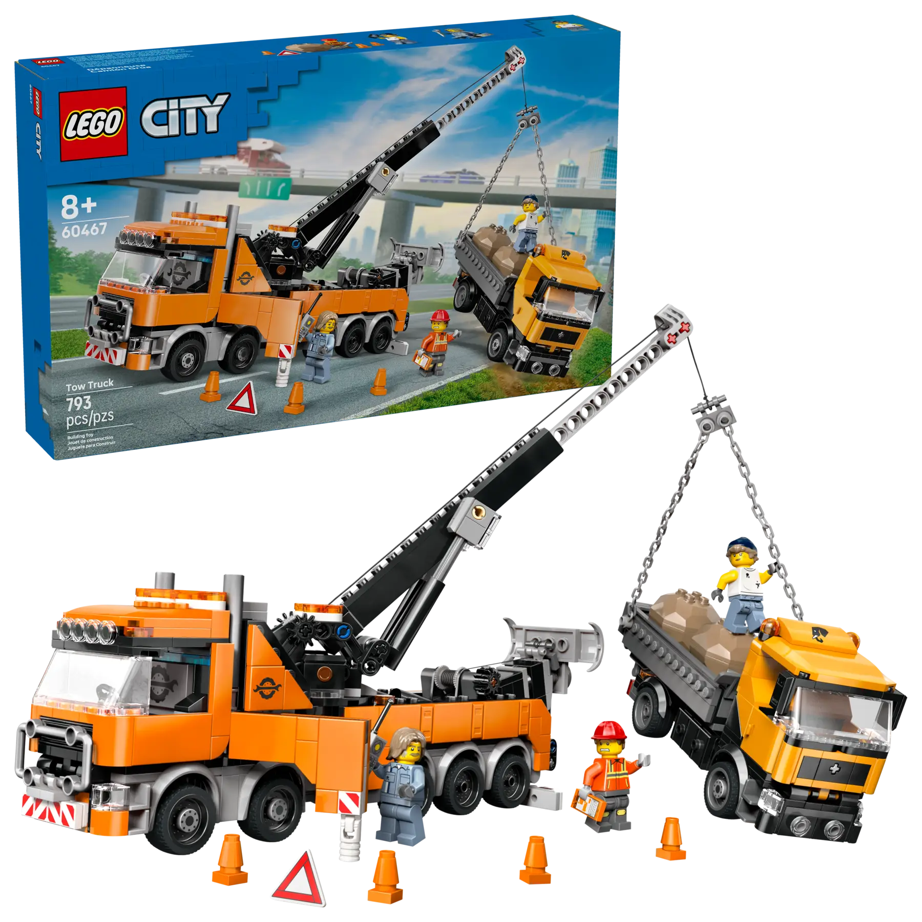 60467 Heavy-Duty Recovery Tow Truck with Crane