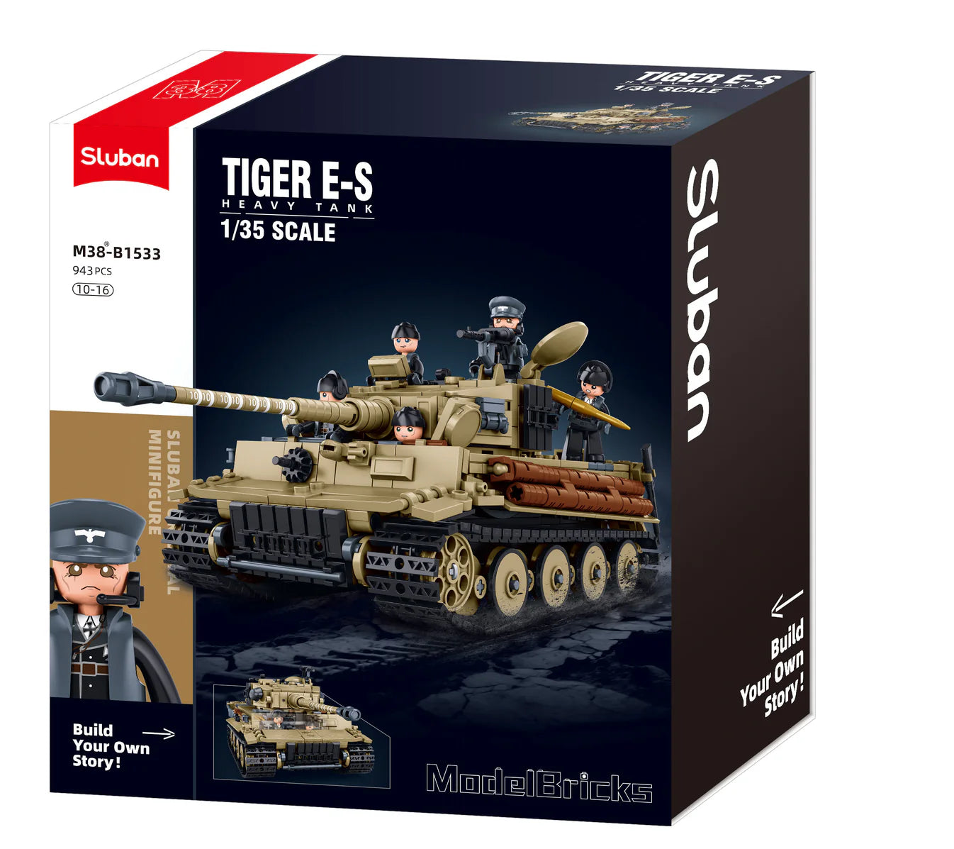 B1533 - TIGER TANK SCALE 1:35 941 PCS