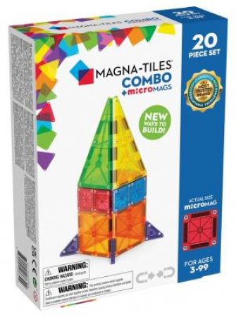 MAGNA-TILES - Combo + microMAGS - 20 Piece Set