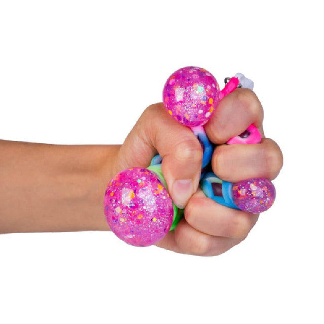 Glitter Squishy Ball Keychain