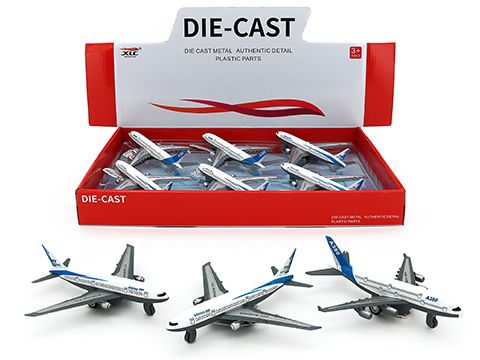Pullback Diecast Passenger Jet