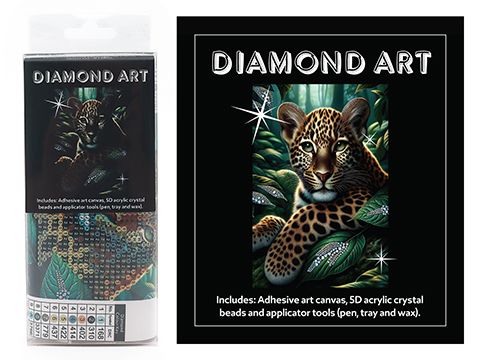 Diamond Art - Leopard 10cm x 15cm