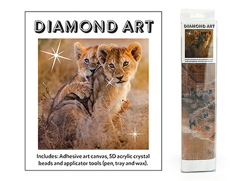 Diamond Art - Tiger Cub 10cm x 15cm