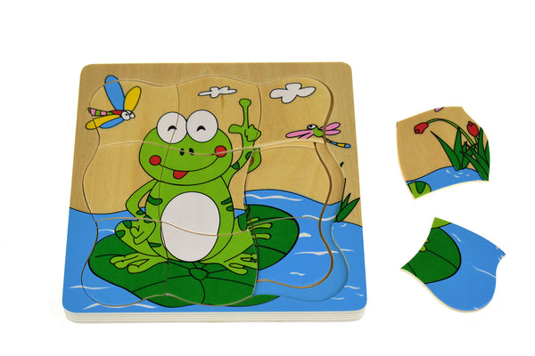 Frog Lifecycle 4 layer Puzzle Board