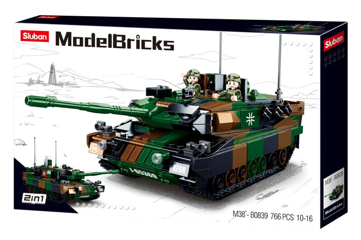 B0839 MB LEOPARD 2A5 MAIN BATTLE TANK 766 PCS AGES 10+ C12