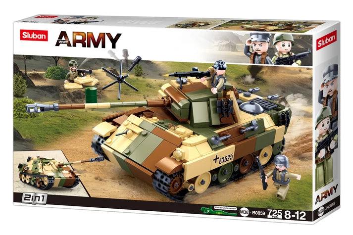 B0859 WW2 MEDIUM TANK 725 PCS C6