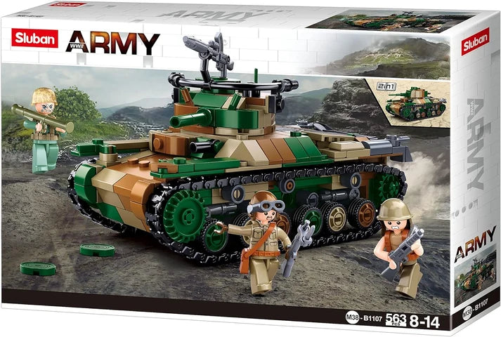 B1107 WW2 MEDIUM TANK 563 PCS C8