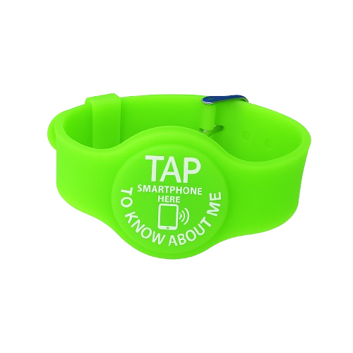 Assistive Communication Product – KnowMe NFC Communication Pendant and Wristband