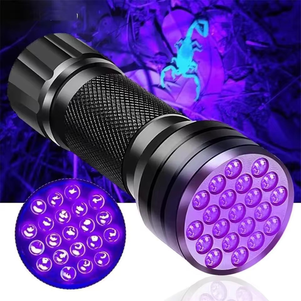 21 LED UV Ultraviolet Torch 395NM