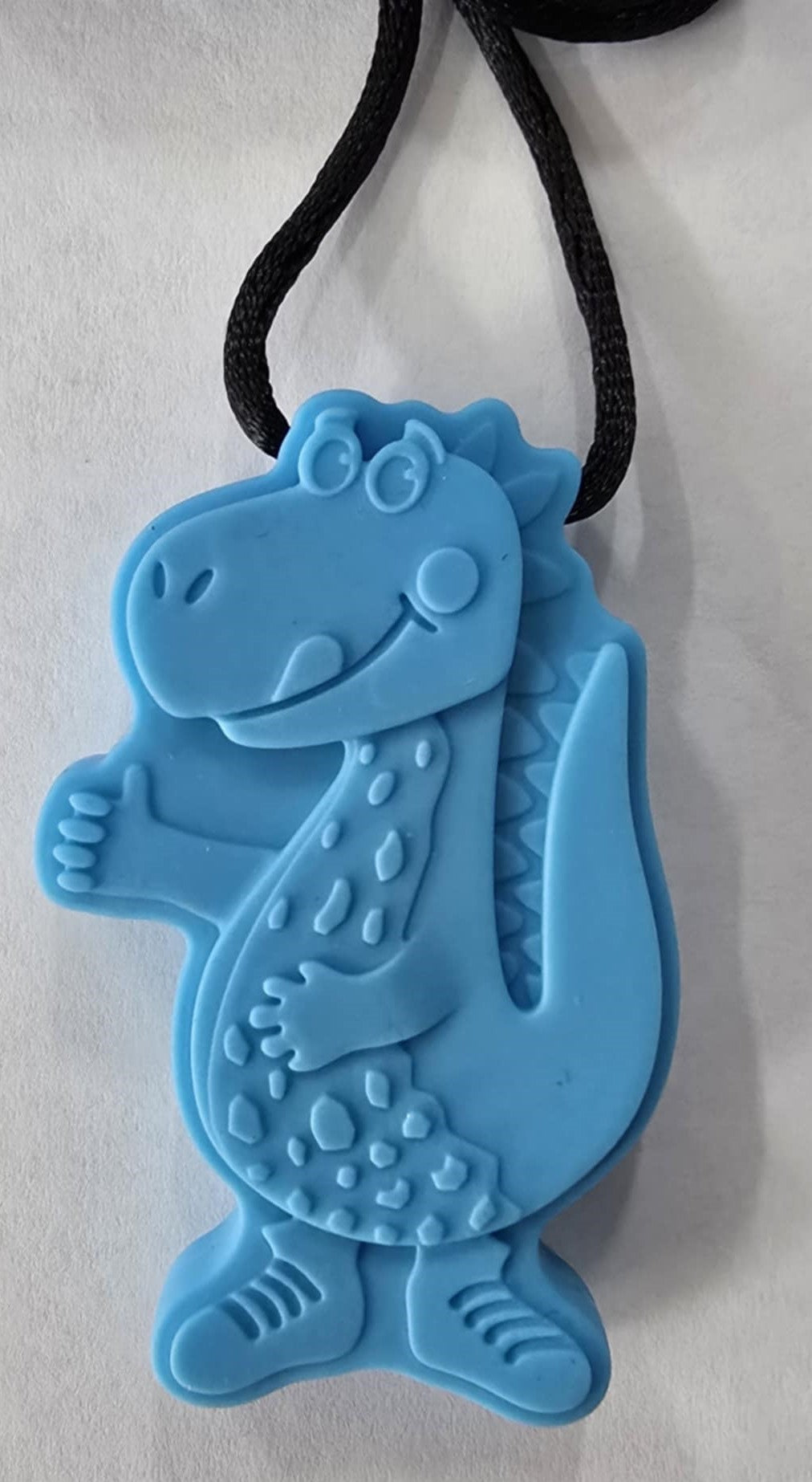 Sensorchew Necklace - Dinosaur - Blue