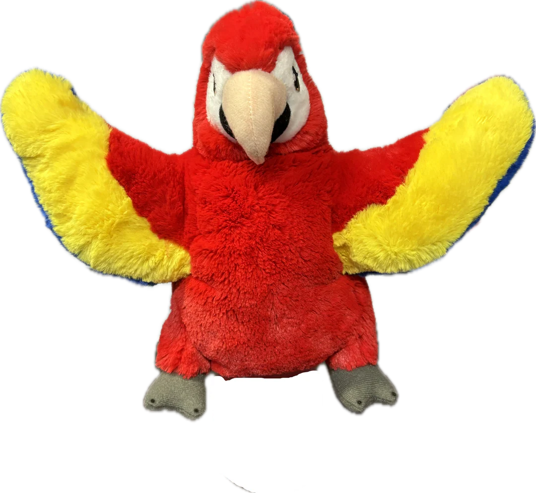 Eco Macaw Puppet - 25cm