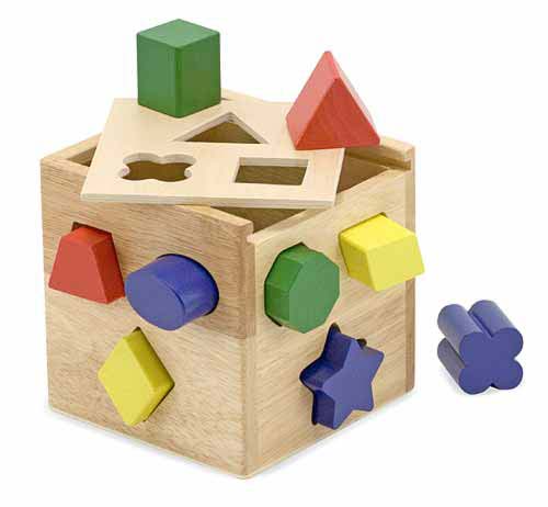 M and D Shape Sorting Cubes