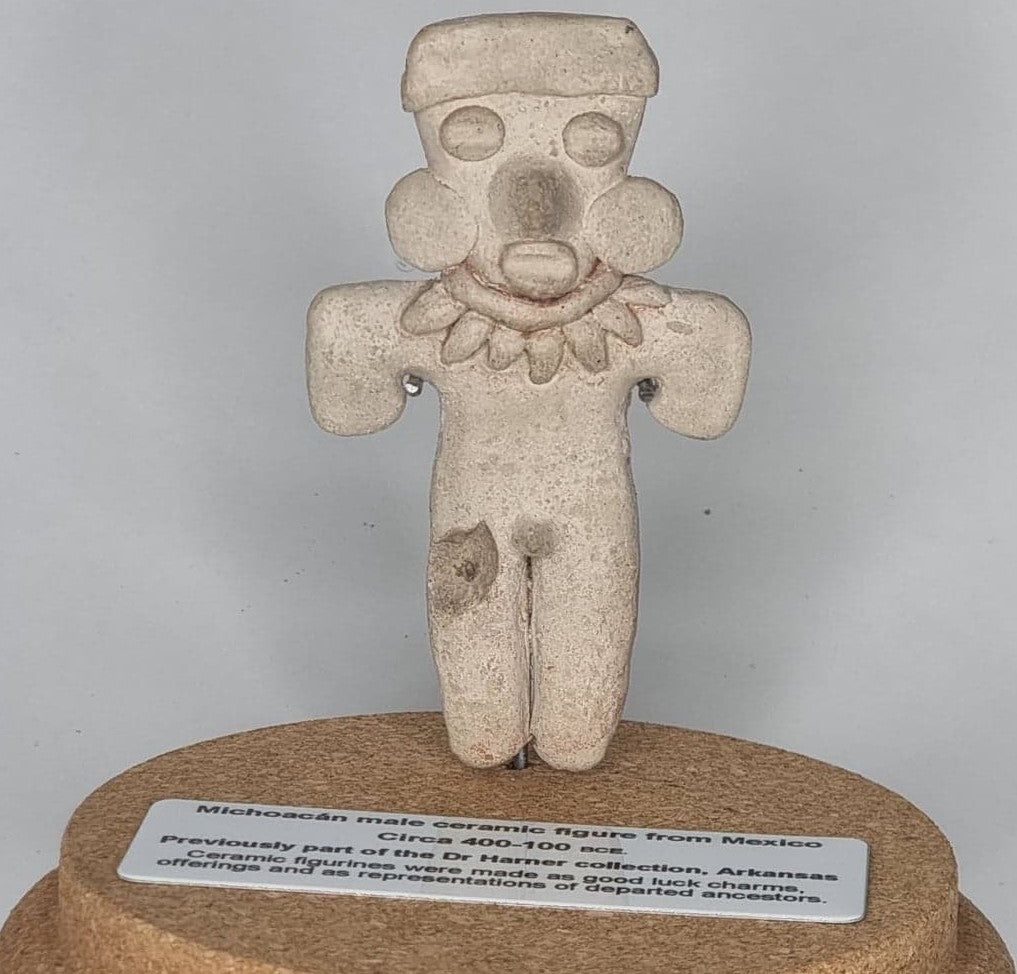 Michoacan Male Ceramic Figure From Mexico - C. 400 BCE