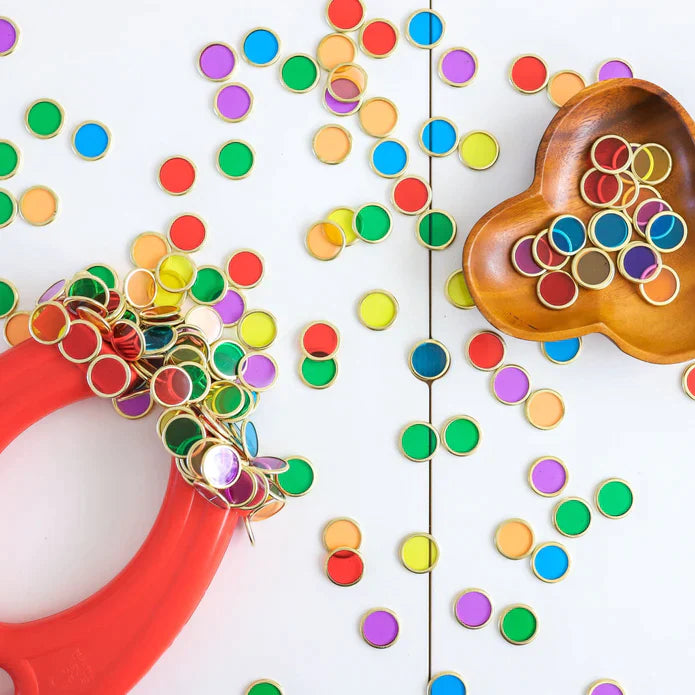 Magnetic Rim Coloured Counters - 25 pack