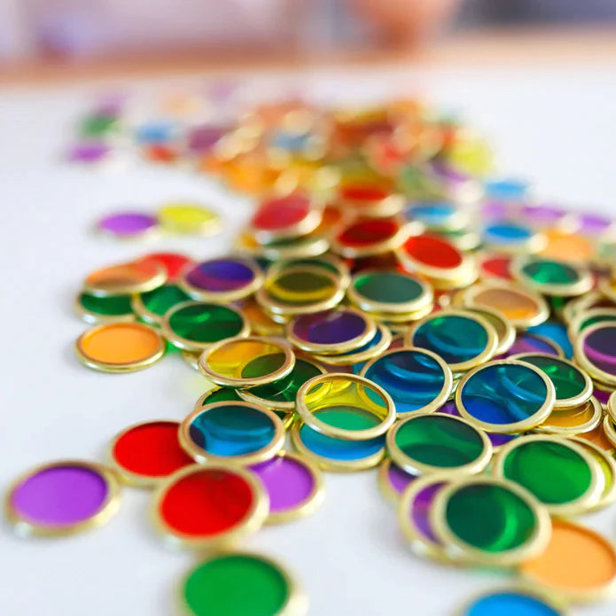 Magnetic Rim Coloured Counters - 25 pack