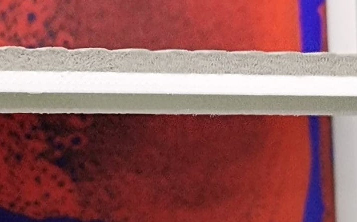 Edge profile of tile.