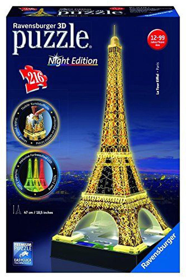 Eiffel Tower 3D Puzzle Light Up