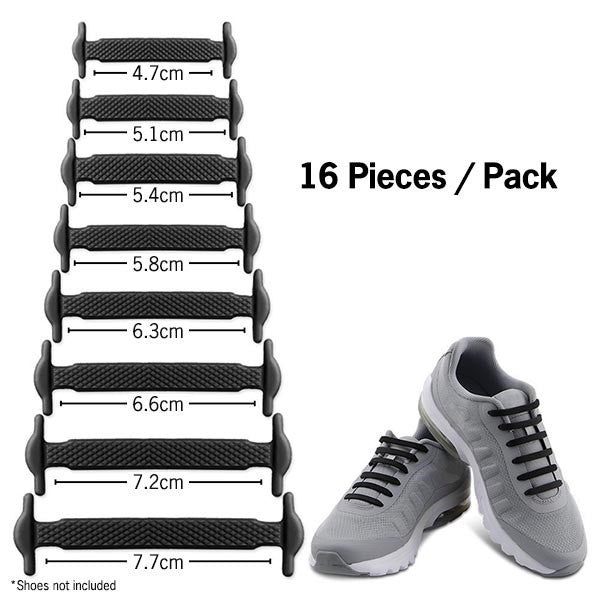 No Tie Shoelaces WHITE