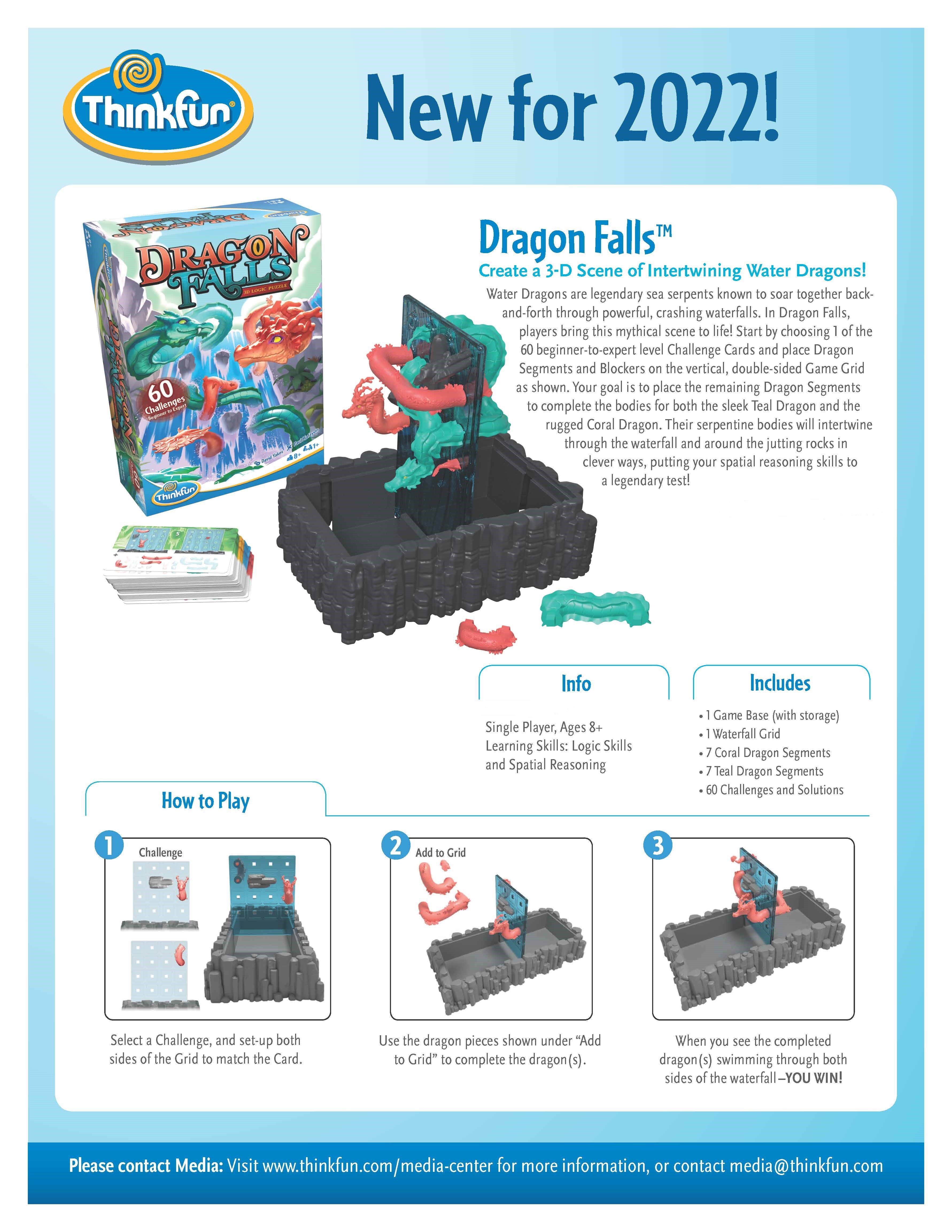 Thinkfun Dragon Falls Logic Game