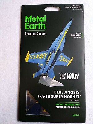 Metal Earth Premium Blue Angels FA18 Super Hornet