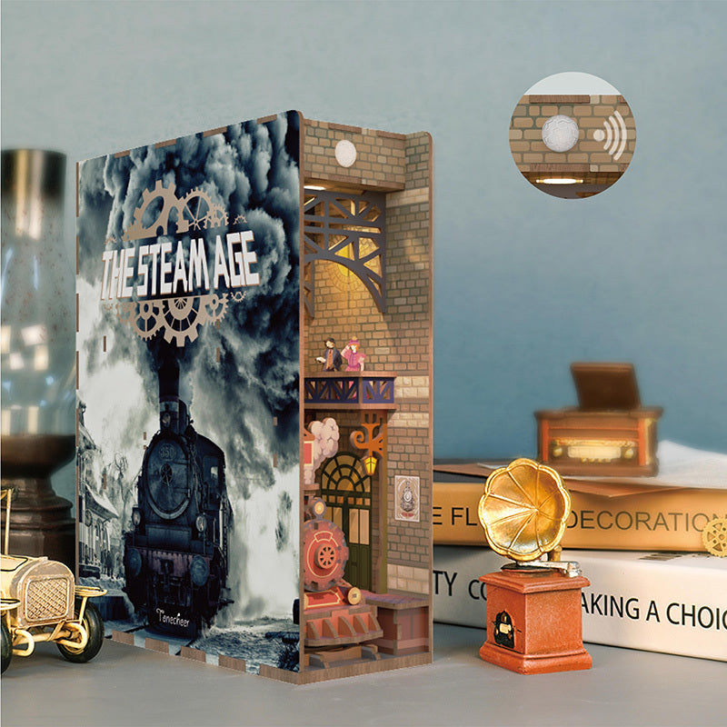 The Steam Age Book Nook by Tonecheer