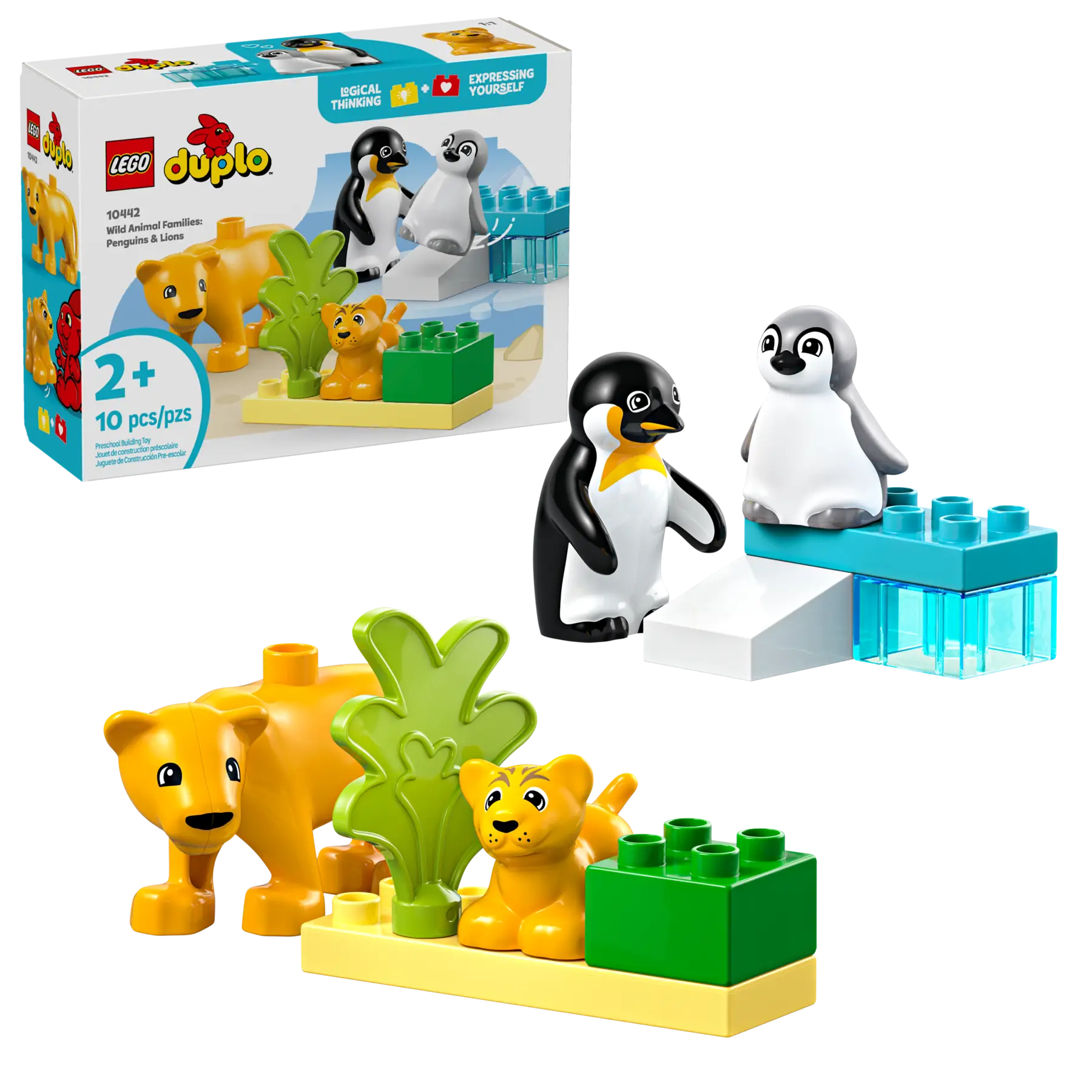 10442 Wild Animal Families: Penguins & Lions