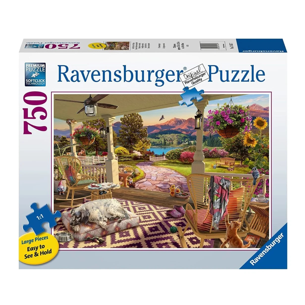 RB17457-7 Ravensburger - Cozy Front Porch Puzzle 750 Pi