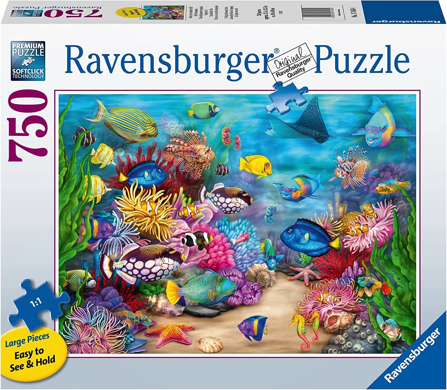 RB17458-4 Ravensburger - Tropical Reef Life Puzzle 750