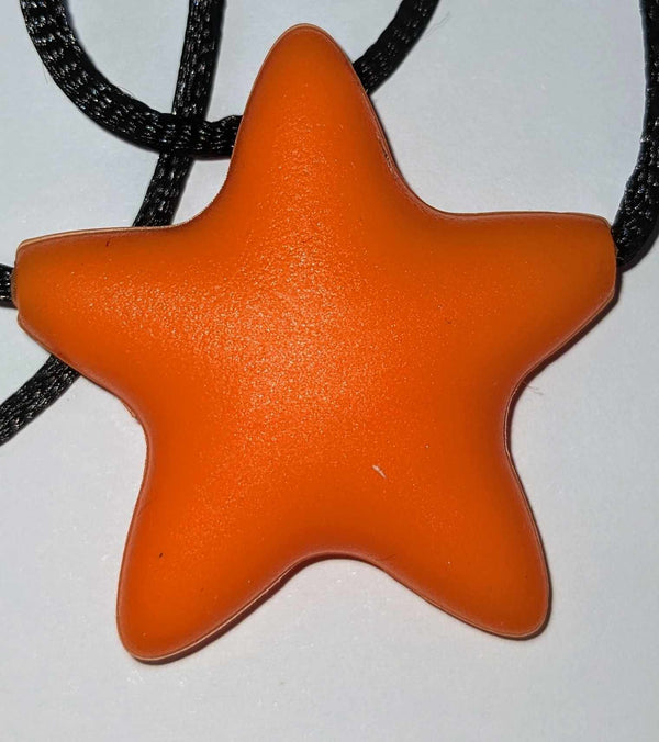 Sensorchew Star Necklace Orange