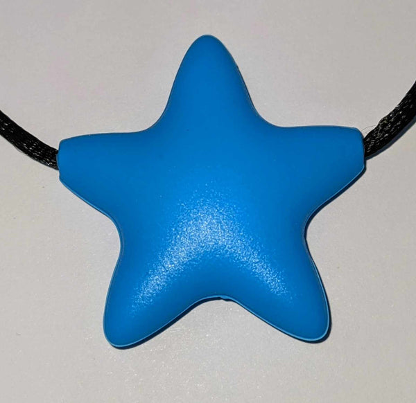 Sensorchew Star Necklace Sky Blue