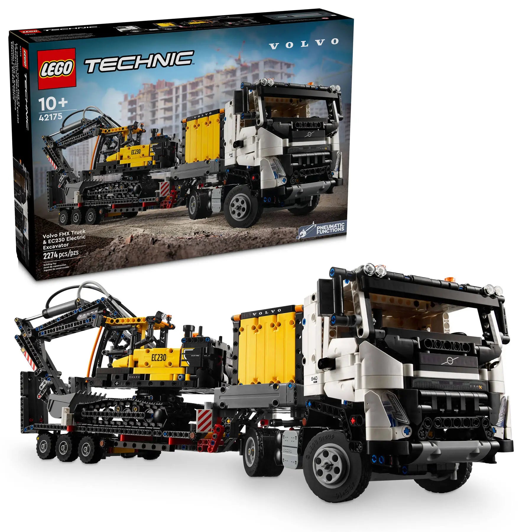 LEGO 42175 Volvo FMX Truck and EC230 Excavator