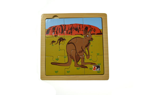 Kangaroo Jigsaw Puzzle 9 pcs