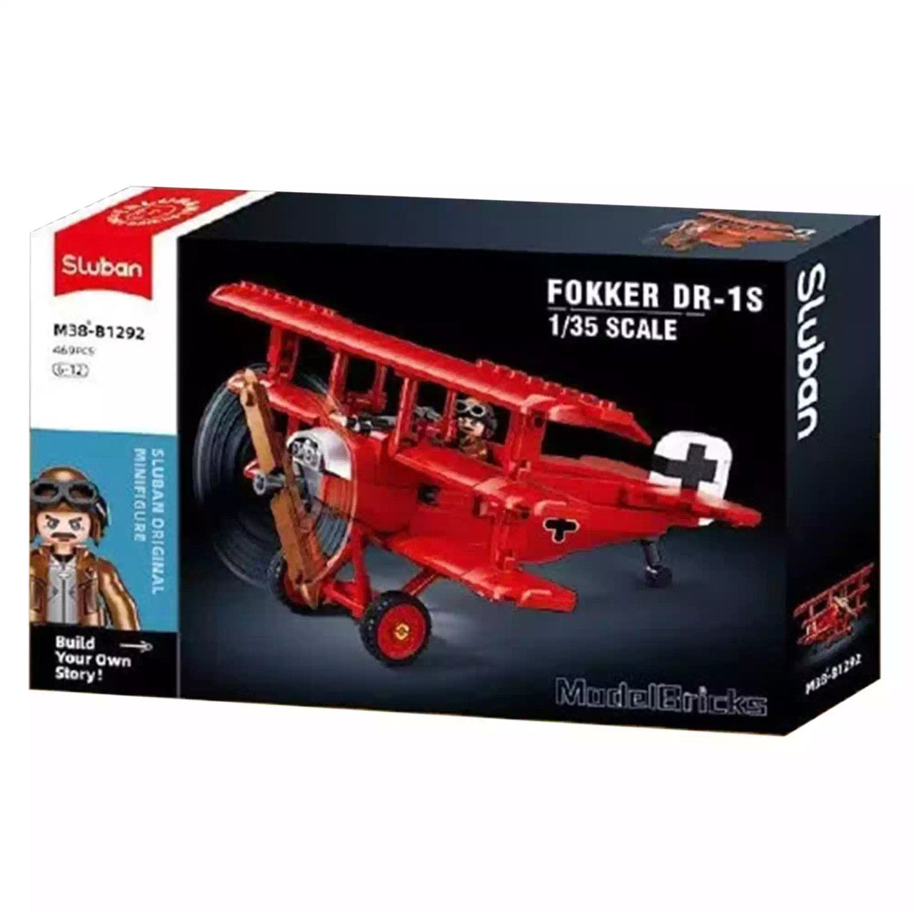 WW1 FOKKER DR-1S SCALE 1:35 281 PCS - B1292