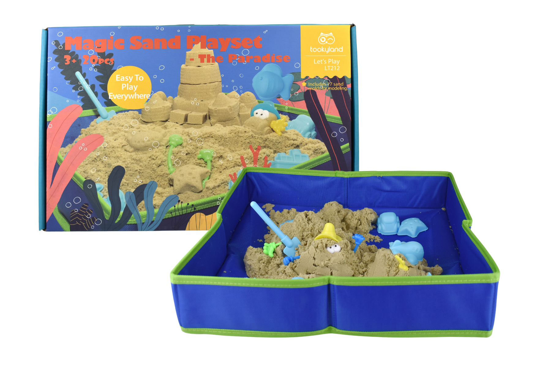 Magic sand playset