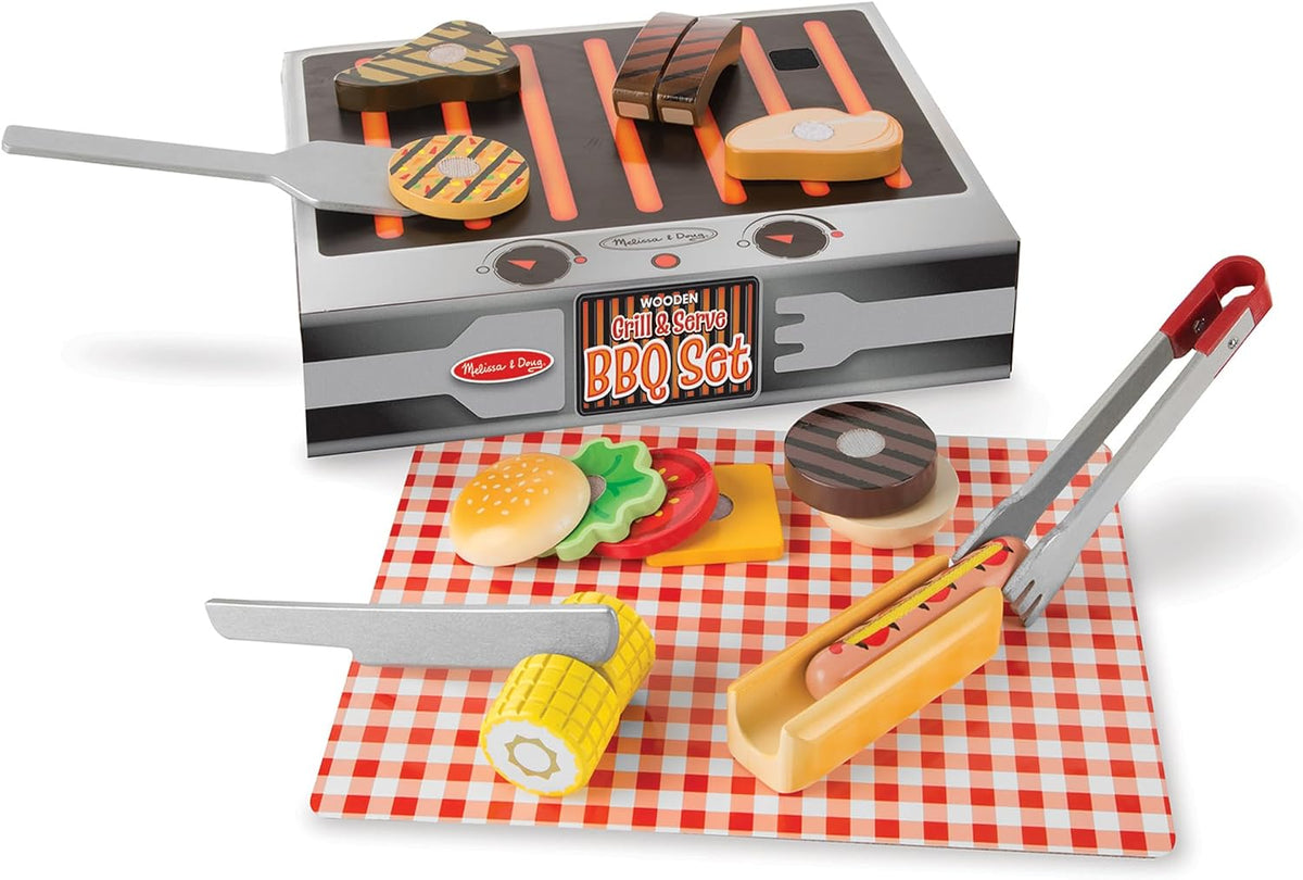 Melissa & Doug Grill & Serve BBQ Set
