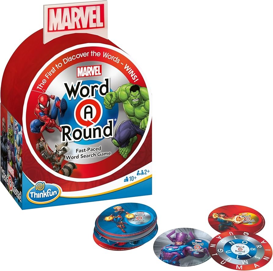 ThinkFun - Word A Round Marvel Edition