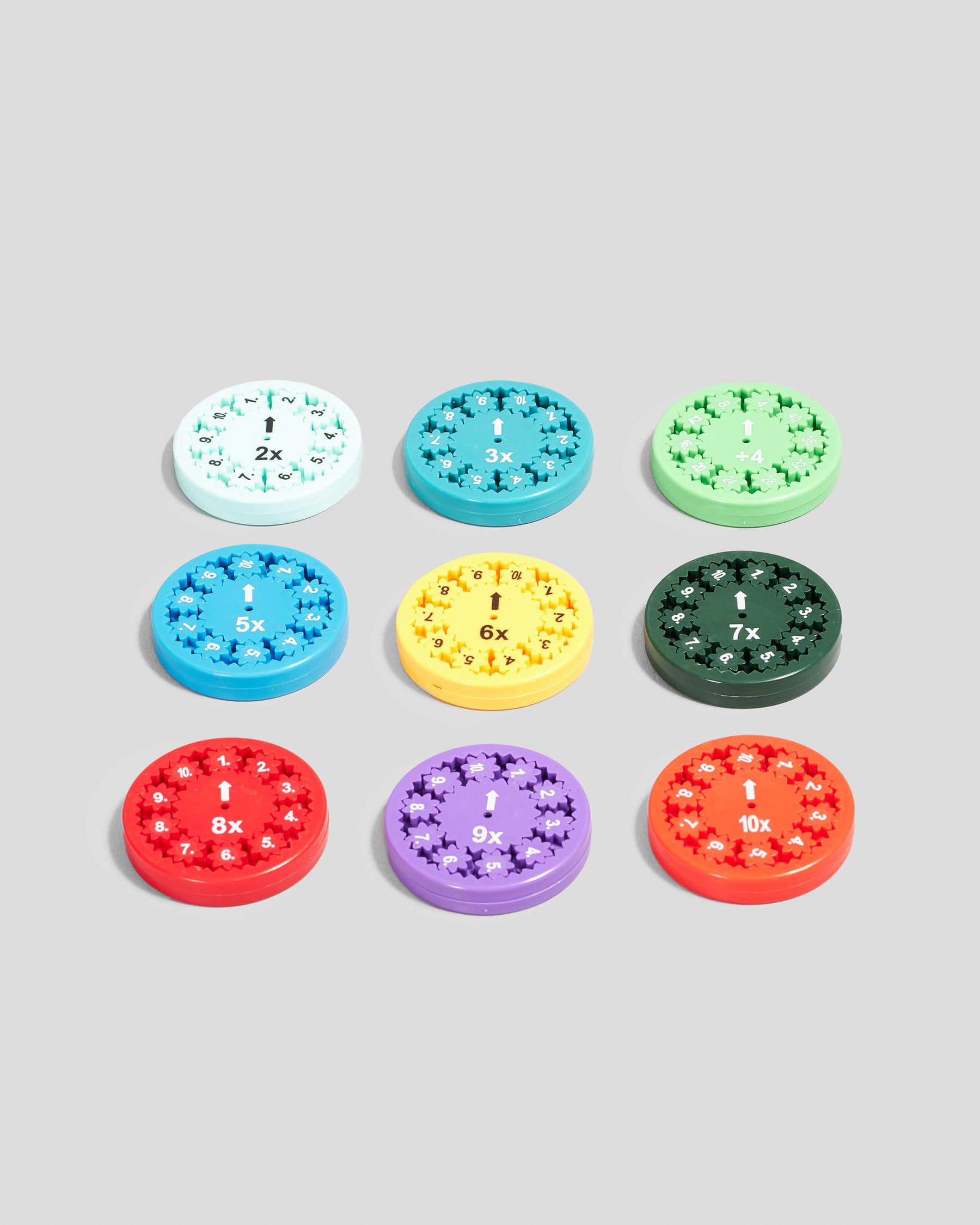 Math Fidget Spinner Times Tables Set