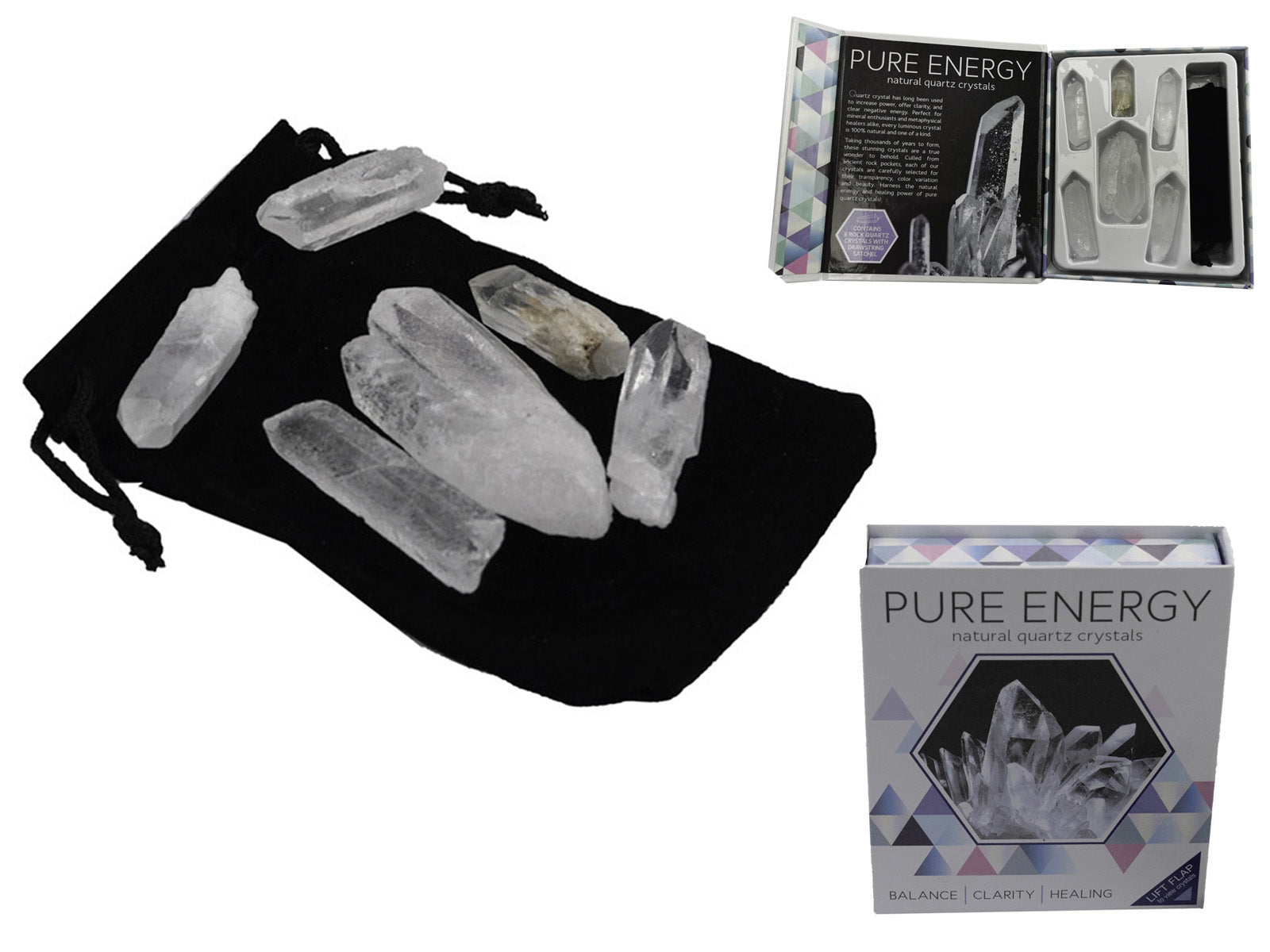 Pure Energy Quartz Crystal Sets