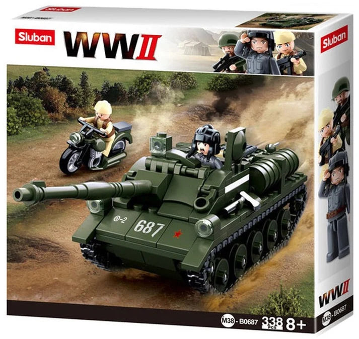 B0687 WW2 SU-85 TANK DESTROYER 338 PCS C12