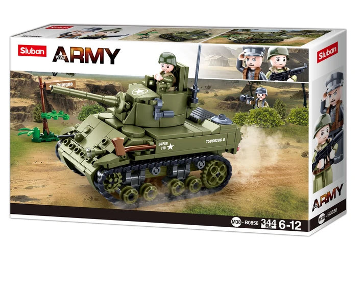 B0856 WW2 M5 LIGHT TANK 344 PCS C12