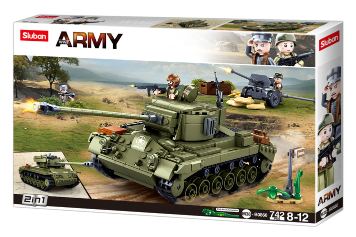 B0860 WW2 M26E1 PERSHING MEDIUM TANK 742 PCS C6