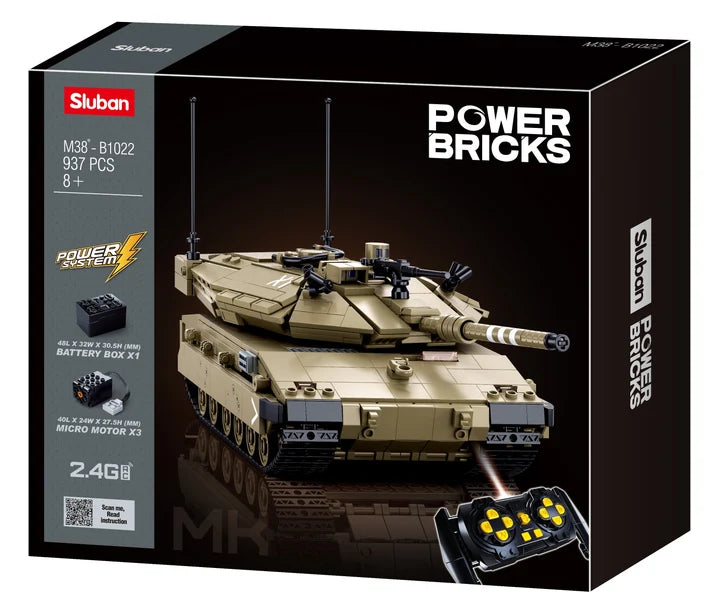 B1022 POWERBRICKS -RC MERKAVA TANK 937 PCS C4