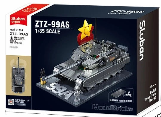 B1234 MB ZTZ-99AS TANK SCALE 1:35 (METAL COATING) 1079 PCS C6