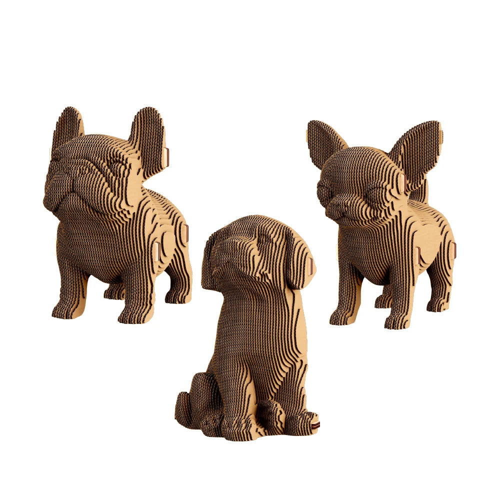 Cartonic 3D Puppy Trio
