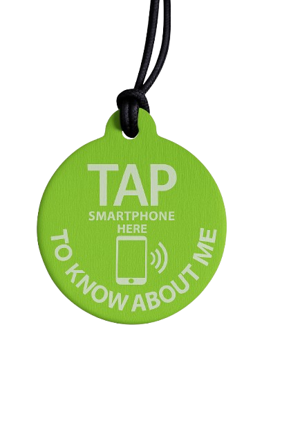 Assistive Communication Product – KnowMe NFC Communication Pendant and Wristband